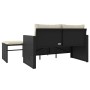 Set de sofás de jardín con cojines 3 pzas ratán sintético negro von , Outdoor-Sofas - Ref: Foro24-365457, Preis: 205,93 €, Ra...