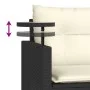 Set de sofás de jardín con cojines 3 pzas ratán sintético negro by , Outdoor sofas - Ref: Foro24-365457, Price: 214,64 €, Dis...