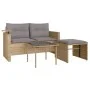Juego de sofás de jardín con cojines beige 3 pzas ratán PE by , Outdoor sofas - Ref: Foro24-365462, Price: 218,55 €, Discount: %