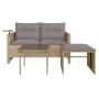 Juego de sofás de jardín con cojines beige 3 pzas ratán PE by , Outdoor sofas - Ref: Foro24-365462, Price: 218,55 €, Discount: %