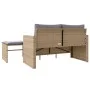 Juego de sofás de jardín con cojines beige 3 pzas ratán PE by , Outdoor sofas - Ref: Foro24-365462, Price: 218,55 €, Discount: %