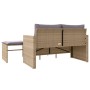 Juego de sofás de jardín con cojines beige 3 pzas ratán PE by , Outdoor sofas - Ref: Foro24-365462, Price: 209,72 €, Discount: %