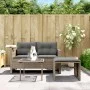 Set de sofá de jardín 3 pzas y cojines ratán sintético gris by , Outdoor sofas - Ref: Foro24-365460, Price: 222,17 €, Discoun...