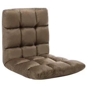 Taupe gray microfiber folding floor lounger by vidaXL, Daybeds - Ref: Foro24-325253, Price: 78,57 €, Discount: %