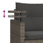 Set de sofá de jardín 3 pzas y cojines ratán sintético gris by , Outdoor sofas - Ref: Foro24-365460, Price: 213,54 €, Discoun...