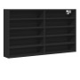 Vitrina de madera de ingeniería negra 100x15x58 cm by , Shelves and shelves - Ref: Foro24-847927, Price: 60,67 €, Discount: %