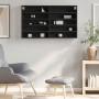 Vitrina de madera de ingeniería negra 100x15x58 cm by , Shelves and shelves - Ref: Foro24-847927, Price: 60,67 €, Discount: %