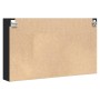 Vitrina de madera de ingeniería negra 100x15x58 cm by , Shelves and shelves - Ref: Foro24-847927, Price: 60,67 €, Discount: %