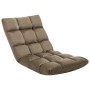 Taupe gray microfiber folding floor lounger by vidaXL, Daybeds - Ref: Foro24-325253, Price: 79,75 €, Discount: %