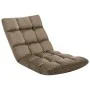 Taupe gray microfiber folding floor lounger by vidaXL, Daybeds - Ref: Foro24-325253, Price: 78,57 €, Discount: %
