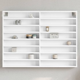 Holzvitrine, weiß, 100x8,5x75 cm von , Regale und Regale - Ref: Foro24-847933, Preis: 71,11 €, Rabatt: %