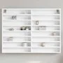 Holzvitrine, weiß, 100x8,5x75 cm von , Regale und Regale - Ref: Foro24-847933, Preis: 69,54 €, Rabatt: %
