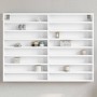 Vitrina de madera ingeniería blanca 100x8,5x75 cm by , Shelves and shelves - Ref: Foro24-847933, Price: 71,11 €, Discount: %