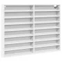 Holzvitrine, weiß, 100x8,5x75 cm von , Regale und Regale - Ref: Foro24-847933, Preis: 69,54 €, Rabatt: %