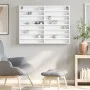 Holzvitrine, weiß, 100x8,5x75 cm von , Regale und Regale - Ref: Foro24-847933, Preis: 69,54 €, Rabatt: %
