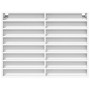 Vitrina de madera ingeniería blanca 100x8,5x75 cm by , Shelves and shelves - Ref: Foro24-847933, Price: 71,11 €, Discount: %