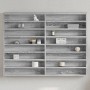 Vitrina de madera de ingeniería gris Sonoma 100x8,5x75 cm de , Estantes y estanterías - Ref: Foro24-847938, Precio: 53,07 €, ...