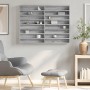Vitrina de madera de ingeniería gris Sonoma 100x8,5x75 cm de , Estantes y estanterías - Ref: Foro24-847938, Precio: 53,07 €, ...