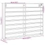 Ingenieurholz-Vitrine in Sonoma-Grau 100x8,5x75 cm von , Regale und Regale - Ref: Foro24-847938, Preis: 52,53 €, Rabatt: %