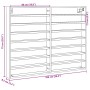 Vitrina de madera de ingeniería gris Sonoma 100x8,5x75 cm de , Estantes y estanterías - Ref: Foro24-847938, Precio: 53,07 €, ...