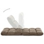 Taupe gray microfiber folding floor lounger by vidaXL, Daybeds - Ref: Foro24-325253, Price: 79,75 €, Discount: %