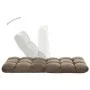 Taupe gray microfiber folding floor lounger by vidaXL, Daybeds - Ref: Foro24-325253, Price: 78,57 €, Discount: %