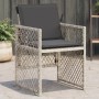 Gartensofas mit Kissen, 4 Stück, aus hellem grauem Kunststoff-Rattan. von , Gartenstühle - Ref: Foro24-364954, Preis: 216,34 ...