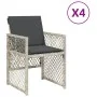 Sillones de jardín con cojines 4 uds ratán sintético gris claro by , Garden chairs - Ref: Foro24-364954, Price: 212,54 €, Dis...