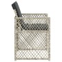 Sillones de jardín con cojines 4 uds ratán sintético gris claro by , Garden chairs - Ref: Foro24-364954, Price: 216,34 €, Dis...