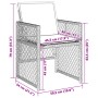 Gartensofas mit Kissen, 4 Stück, aus hellem grauem Kunststoff-Rattan. von , Gartenstühle - Ref: Foro24-364954, Preis: 216,34 ...