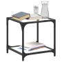 Mesa de centro superficie vidrio transparente acero 40x40x40 cm by , Coffee table - Ref: Foro24-845962, Price: 33,06 €, Disco...