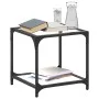 Mesa de centro superficie vidrio transparente acero 40x40x40 cm by , Coffee table - Ref: Foro24-845962, Price: 32,62 €, Disco...