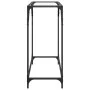 Mesa consola superficie vidrio transparente acero 80x35x81 cm de , Mesas consola - Ref: Foro24-846018, Precio: 38,39 €, Descu...