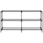 Mesa consola superficie vidrio transparente acero 158,5x30x81cm de , Mesas consola - Ref: Foro24-846032, Precio: 83,83 €, Des...