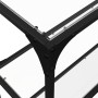 Konsolentisch mit transparenter Glasoberfläche und Stahlgestell 118,5x30x81cm. von , Konsolentische - Ref: Foro24-846030, Pre...