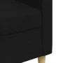 Sofá de 3 plazas de tela negro 210 cm de , Sofás - Ref: Foro24-4007418, Precio: 301,69 €, Descuento: %