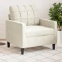 Samt-Sessel in Cremefarbe, 60 cm. von , Sofas - Ref: Foro24-4007612, Preis: 158,58 €, Rabatt: %