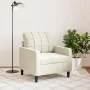 Samt-Sessel in Cremefarbe, 60 cm. von , Sofas - Ref: Foro24-4007612, Preis: 158,58 €, Rabatt: %