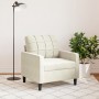 Sillón de terciopelo color crema 60 cm by , Sofas - Ref: Foro24-4007612, Price: 162,88 €, Discount: %