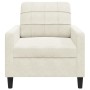 Sillón de terciopelo color crema 60 cm by , Sofas - Ref: Foro24-4007612, Price: 162,88 €, Discount: %