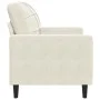 Samt-Sessel in Cremefarbe, 60 cm. von , Sofas - Ref: Foro24-4007612, Preis: 158,58 €, Rabatt: %
