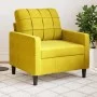 Gelber Samtsessel, 60 cm. von , Sofas - Ref: Foro24-4007610, Preis: 150,91 €, Rabatt: %