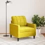 Gelber Samtsessel, 60 cm. von , Sofas - Ref: Foro24-4007610, Preis: 150,91 €, Rabatt: %