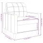 Gelber Samtsessel, 60 cm. von , Sofas - Ref: Foro24-4007610, Preis: 150,91 €, Rabatt: %