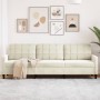 Sofá de 3 plazas terciopelo color crema 210 cm by , Sofas - Ref: Foro24-4007652, Price: 318,01 €, Discount: %