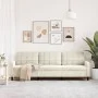 Sofá de 3 plazas terciopelo color crema 210 cm by , Sofas - Ref: Foro24-4007652, Price: 312,47 €, Discount: %
