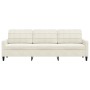 Sofá de 3 plazas terciopelo color crema 210 cm by , Sofas - Ref: Foro24-4007652, Price: 318,01 €, Discount: %