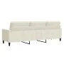 Sofá de 3 plazas terciopelo color crema 210 cm by , Sofas - Ref: Foro24-4007652, Price: 312,47 €, Discount: %