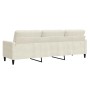 Sofá de 3 plazas terciopelo color crema 210 cm by , Sofas - Ref: Foro24-4007652, Price: 318,01 €, Discount: %