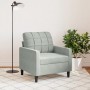 Hellgrauer Samtsessel, 60 cm. von , Sofas - Ref: Foro24-4007604, Preis: 140,19 €, Rabatt: %